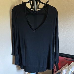 Black Oversized Brandy Melville Long Sleeve Shirt